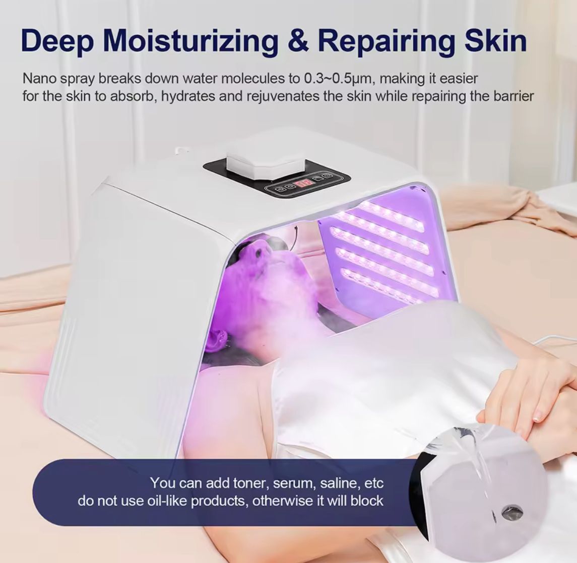 LED Photon Machine 140 LED + nano meglica – profesionalna fototerapija profesionalni aparat v ponudbi Zoja Beauty