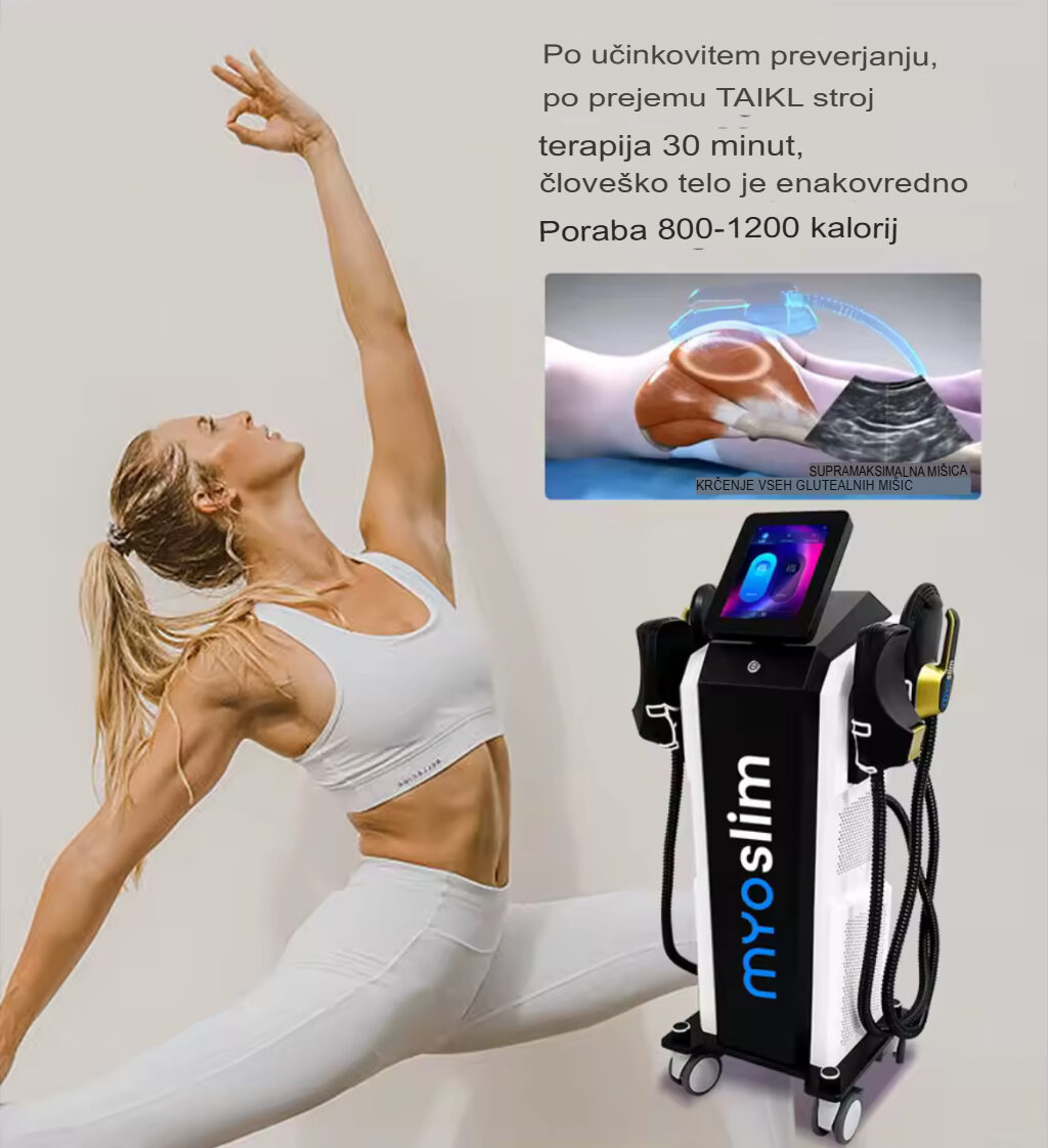MYOSLIM EMS+RF 6500W – 15 Tesla profesionalni aparat v ponudbi Zoja Beauty Slovenija