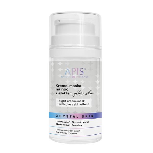 APIS Noćna krema-maska CRYSTAL SKIN s učinkom „staklene kože“ / 50 ml | Zoja Beauty