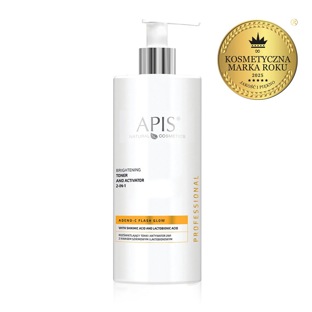 ADENO-C Flash Glow Illuminating tonik in aktivator 2v1 s šikimično in laktobionsko kislino / 500ml | Zoja Beauty