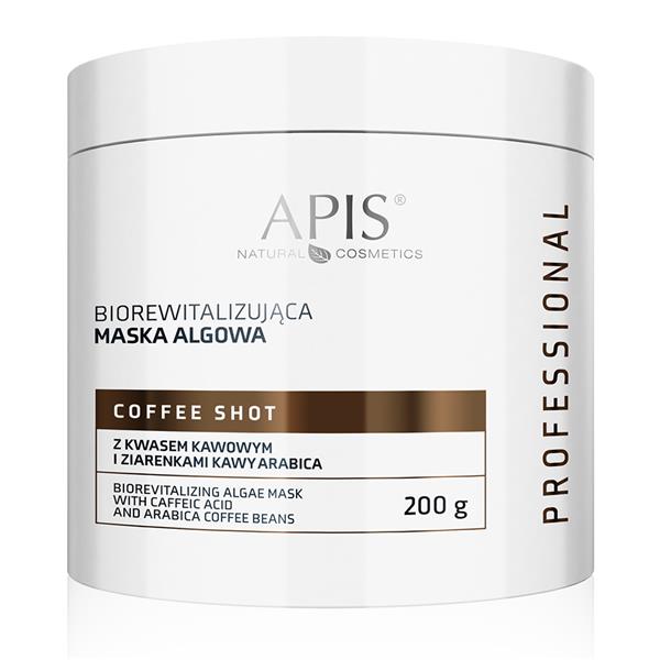 Biorevitalizacijska maska iz alg s kofeinsko kislino in kavnimi zrni Arabica | Zoja Beauty