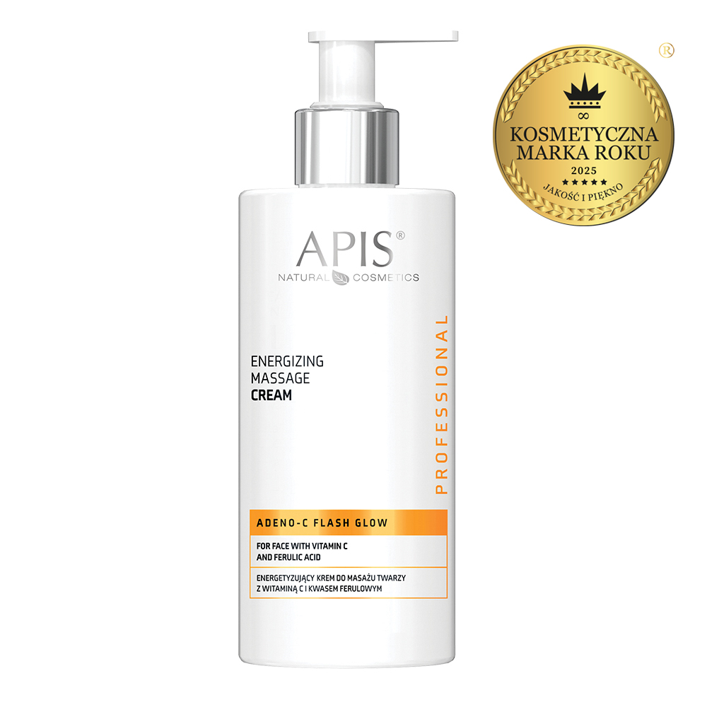 ADENO-C Flash Glow Energising masažna krema za obraz z vitaminom C in ferulinsko kislino / 300 ml v ponudbi Zoja Beauty