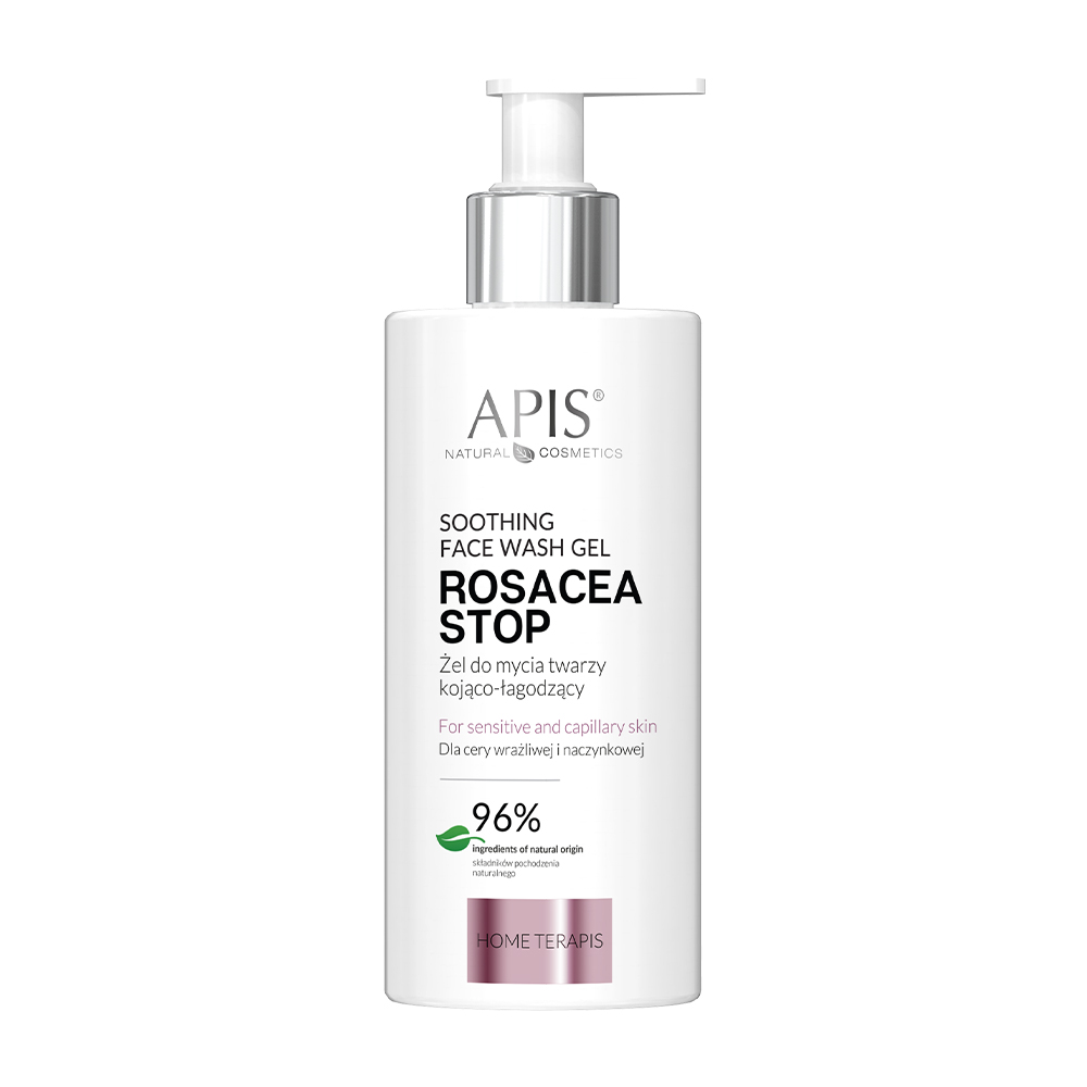 ROSACEA-STOP Home terApis Pomirjujoč in pomirjujoč gel za umivanje obraza / 300 ml v ponudbi Zoja Beauty Slovenija