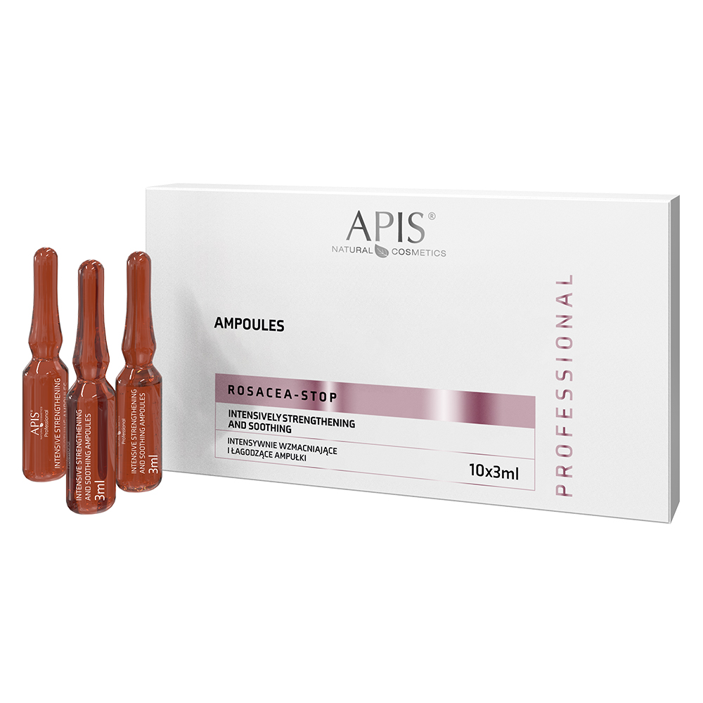 ROSACEA-STOP Intenzivno krepilne in pomirjujoče ampule / 10 kos x 3 ml v ponudbi Zoja Beauty Slovenija