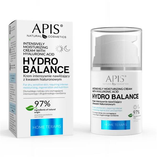 APIS HIDRO BALANCE / Home TerApis Intenzivno hidratirajuća krema sa hijaluronskom kiselinom / 50 ml | Zoja Beauty