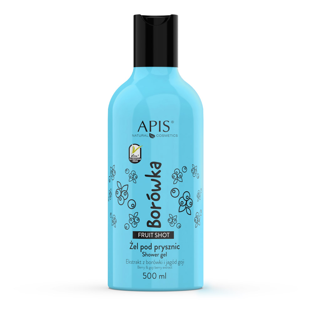 FRUIT SHOT Borovničev gel za tuširanje / 500 ml v ponudbi Zoja Beauty Slovenija