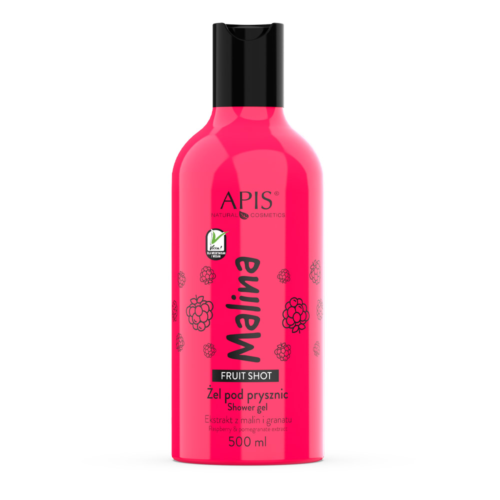 FRUIT SHOT Malina gel za tuširanje / 500 ml v ponudbi Zoja Beauty Slovenija
