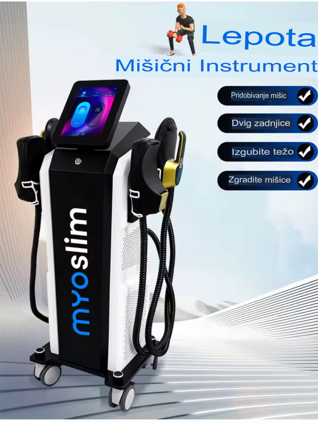 MySoLim PRO 6500W NEO EMS body sculpting aparat v salonu Zoja Beauty
