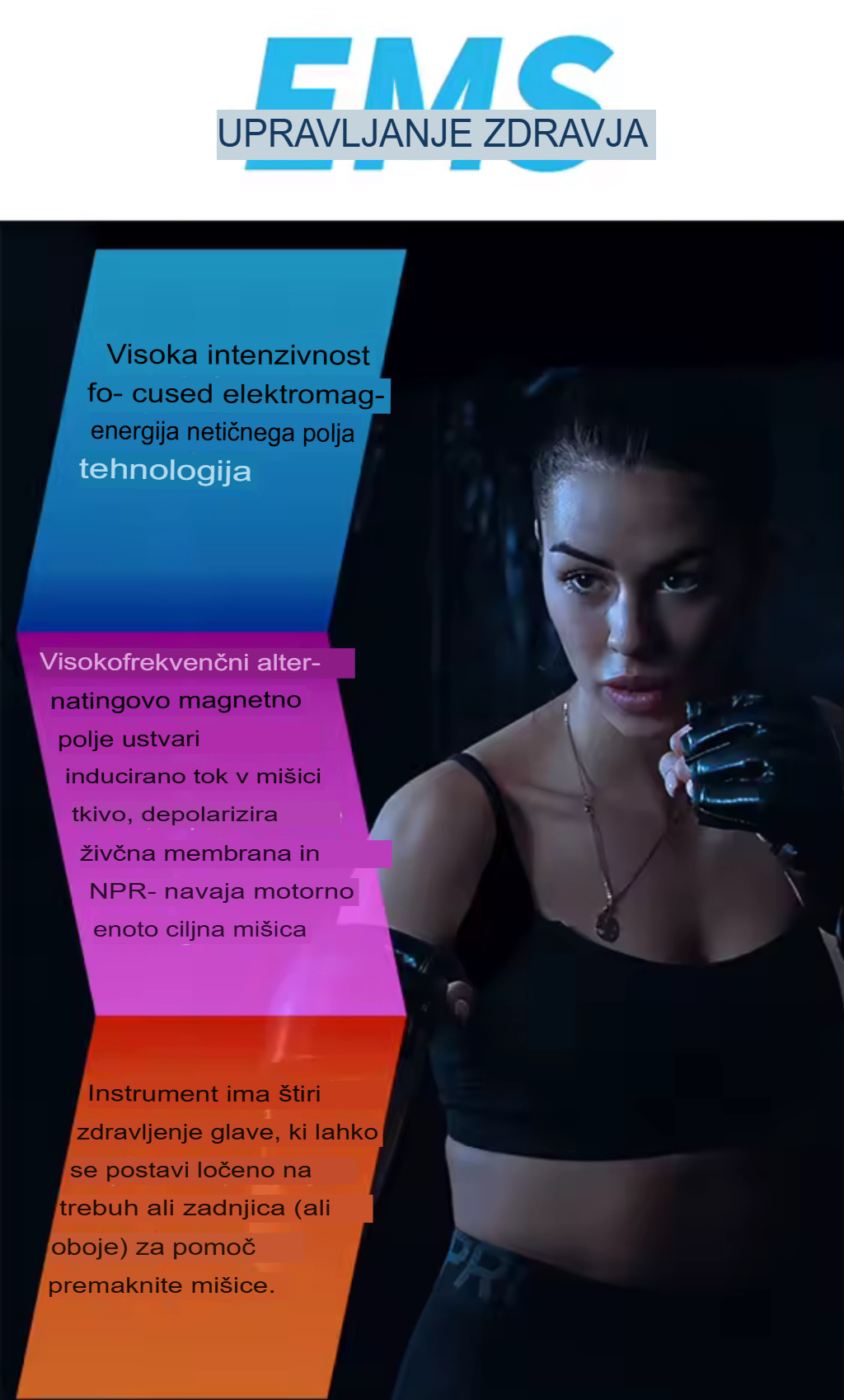 EMS body sculpting rezultati mišičnega tonusa in definicije