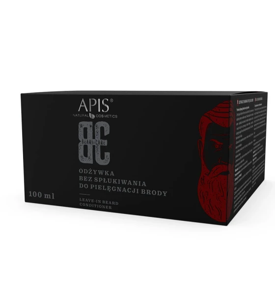 APIS balzam brez izpiranja za nego brade 100 ml sprednja stran embalaže